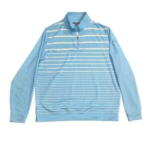 Peter Millar Crown Sport Gallardia Golf Course Oklhoma Striped Pullover‎ Large